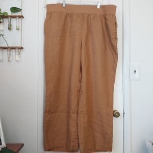 Soft Surroundings Linen Pants Women's 2X